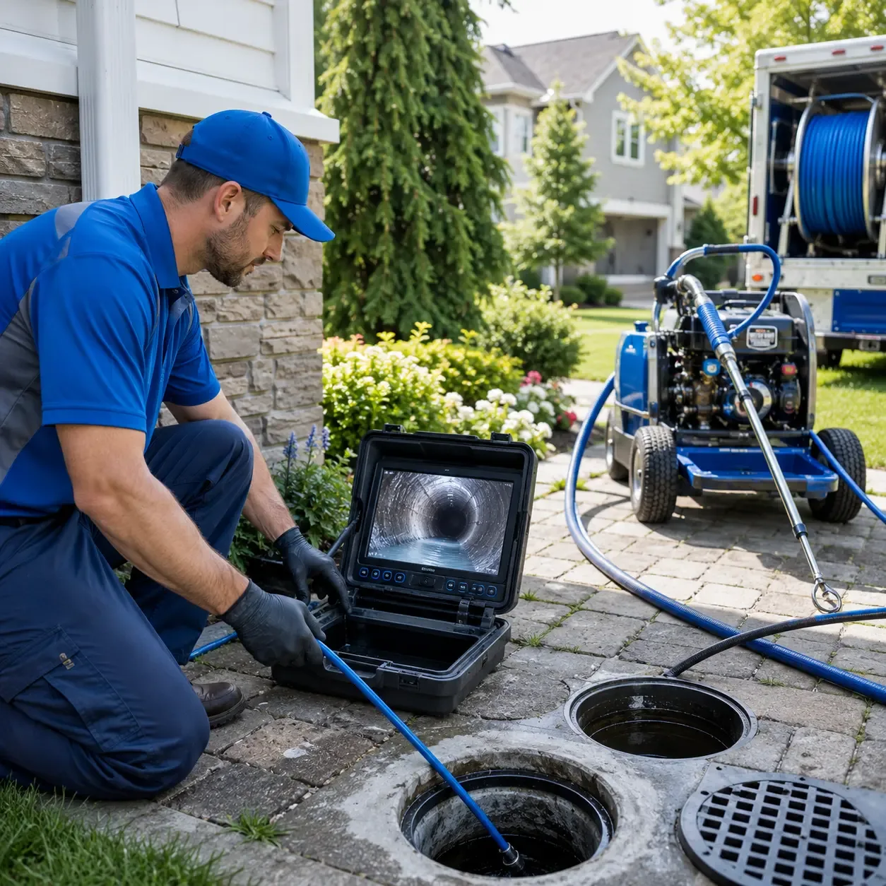 Outdoor drain cleaning professionals serving Olmstead, KY